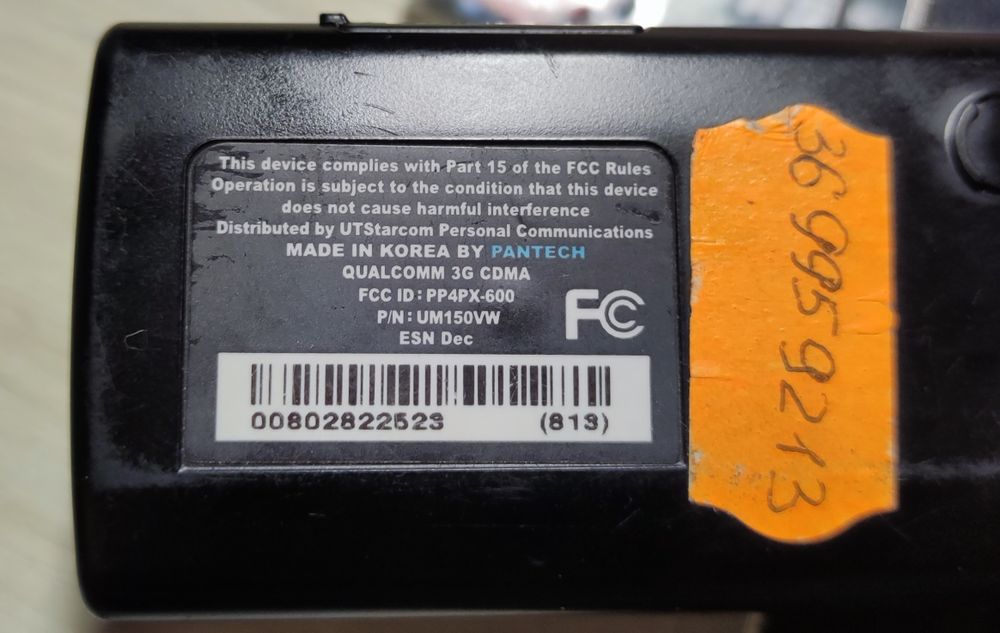 3g модем CDMA Verizon Pantech PP4PX-600