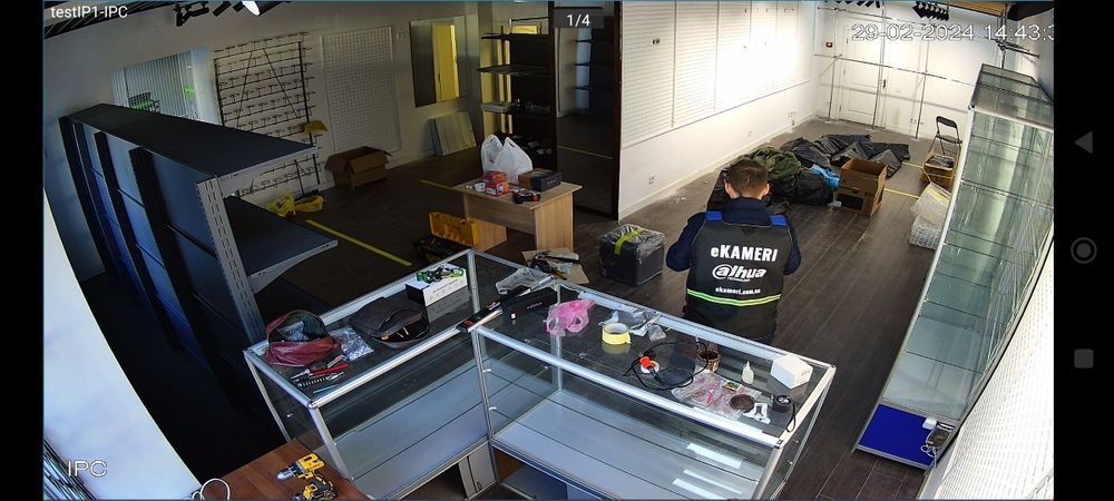 Установка видеонаблюдения, камеры, сигнализация