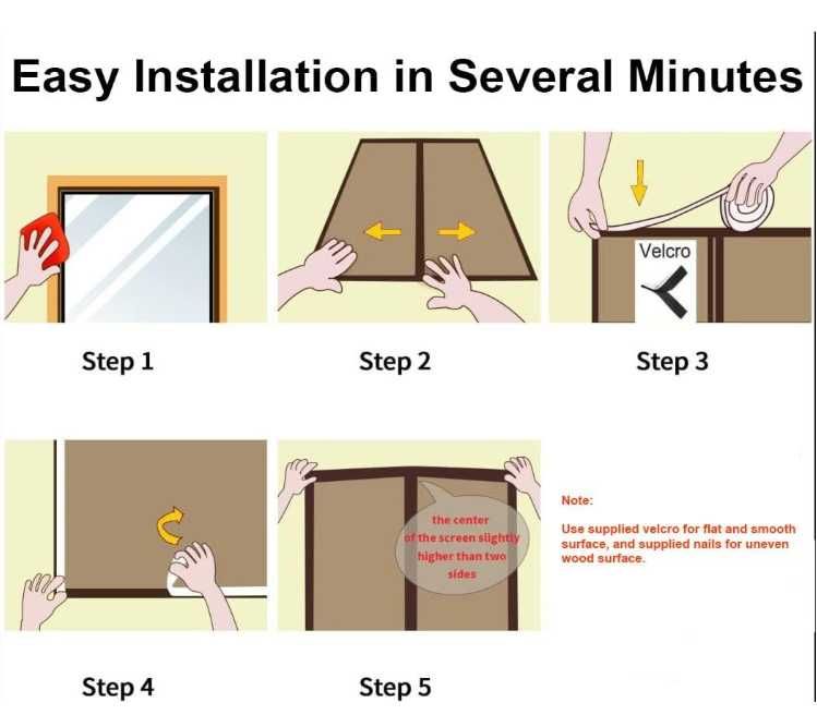 MYCARBON Moskitiera okienna na okno 150 x 180 cm