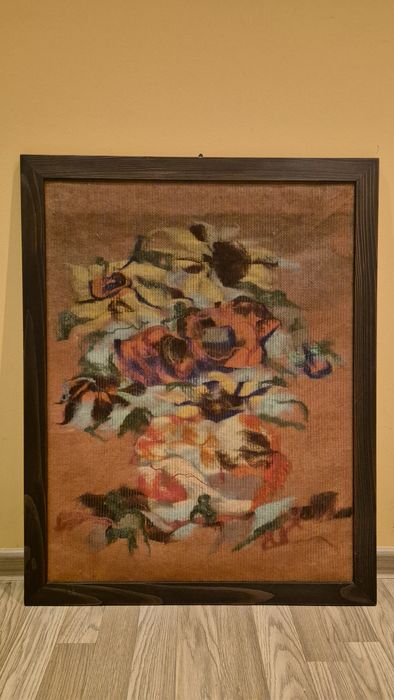 Obraz gobelinowy w drewnianej ramie