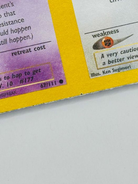 ERROR Uncut Sheet Pokemon NFC Natu 67/111+ Sentret 71/111 Neo Genesis