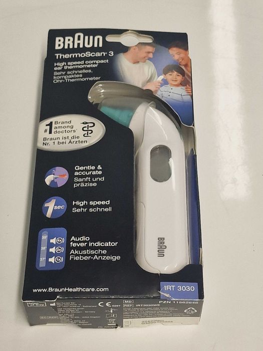 Douszny termometr elektroniczny Braun ThermoScan 3