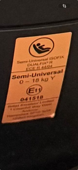 Britax Romer Dualfix 2 R Fotelik Samochodowy 0-18kg