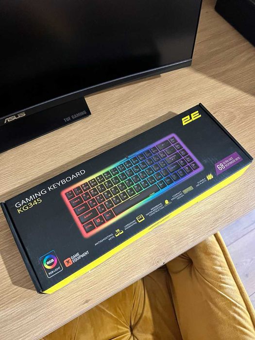 Клавіатура 2E GAMING KG345 Transparent Black