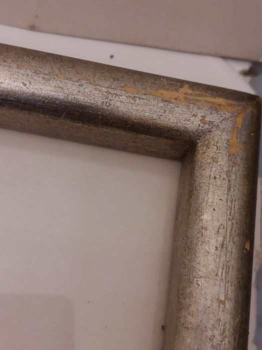 Ruth varela de Sousa aguarela com moldura pintura quadro