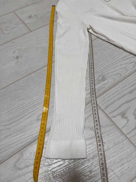 Джемпер свитер пуловер гольф белый мужской ZARA, р. L-XL