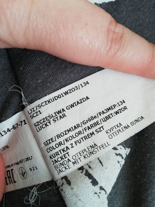 Kurtka zimowa Wójcik r 134/140, lady diamond szczęśliwa gwiazda