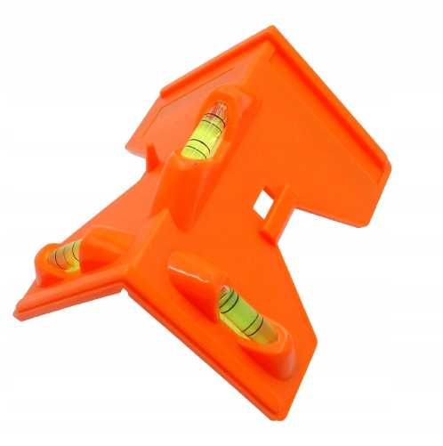 POZIOMICA Kątowa Narożna do Ogrodzeń SŁUPKOW RUR MAGNETYCZNA 3 Libelki