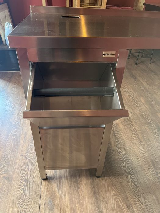 Bancada inox cuba e tulha grande