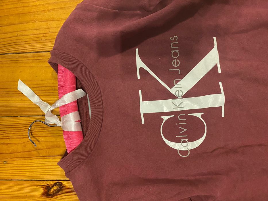 Bluza calvin klein bordowa xs damska