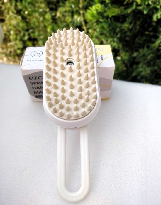 Escova Pet a Vapor / Steam Brush 3 em 1 p/ Animais de estimação