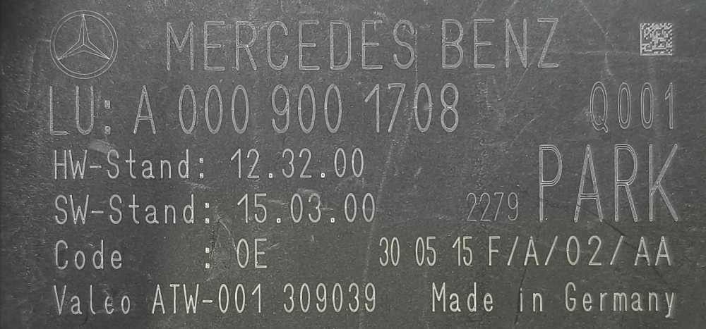 Centralina Sensores Estacionamento MERCEDES-BENZ A-CLASS (W176) ano 2012