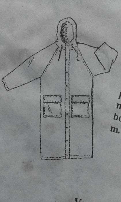 Плащ-дощовик міцний із капюшоном темно-зелений ХXL