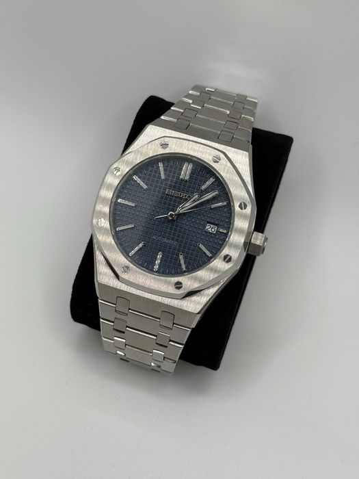 Zegarek Seiko Mod Royal Oak Custom Watch Granatowy