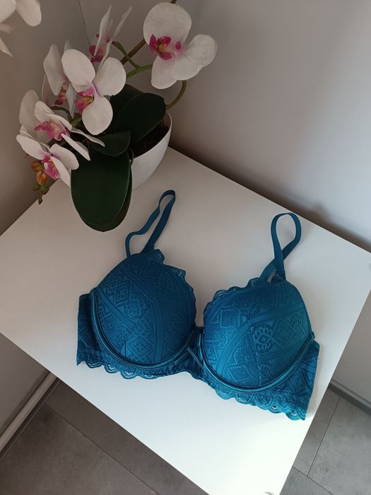 Biustonosz/stanik damski w kolorze morskim 36/80C