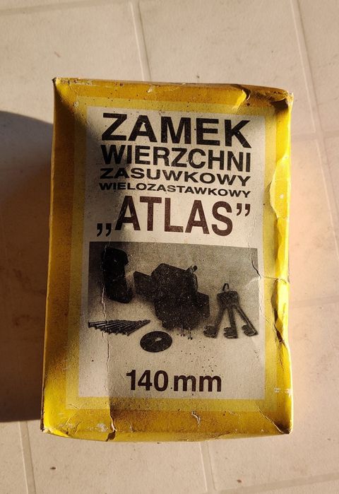Zamek wierzchni Atlas z czasów PRL-U