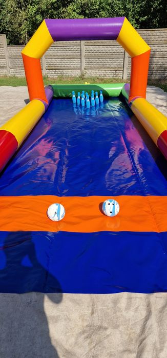 Dmuchany tor do kręgli plenerowy , mobilny kręgle do rywalizacji