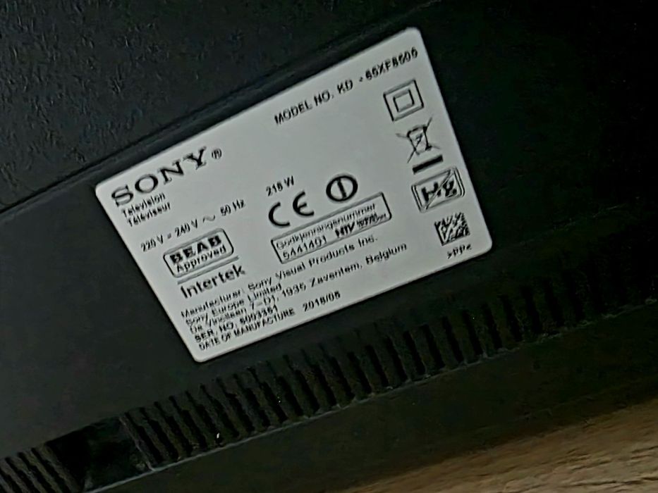 Sony Bravia 65 cali 100hz