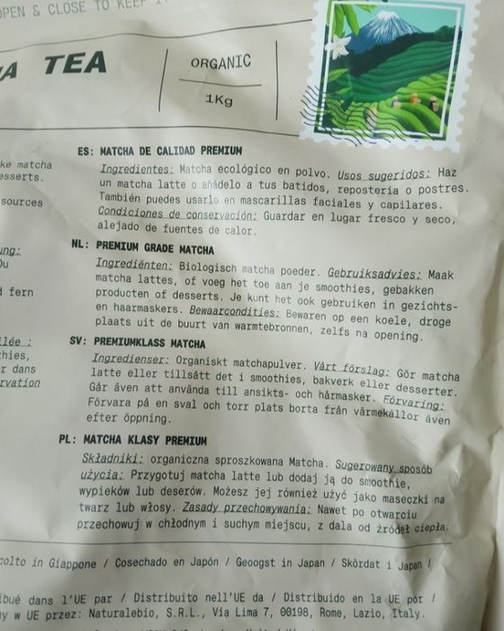 Herbata matcha japońska premium 1 kg