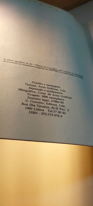 Orpheu, Edição Facsimilada (1989, Contexto)