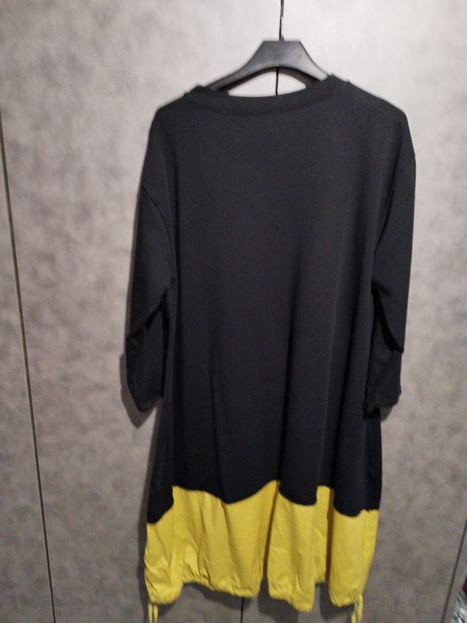Sukienka 2xl czarno-żółta