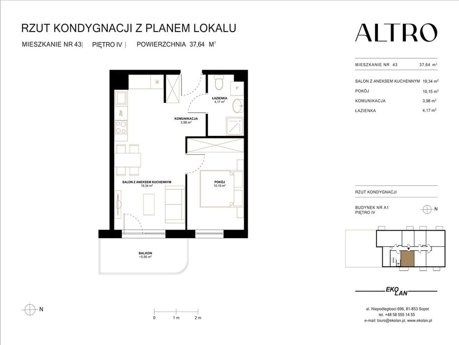 Altro | mieszkanie 2-pok. | A1/43