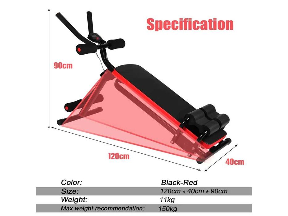 Adjustable Abdominal Bench and Back Training Bench469305117293291522