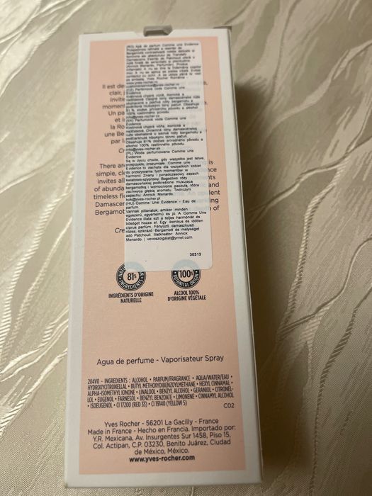 Yves Rocher comme une EVIDENCE woda perfumowana 100ml