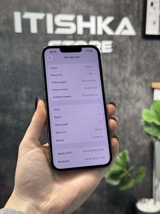 iPhone 13 Pro • Grafite • 256GB • 100%Акб • Оплата  частинами