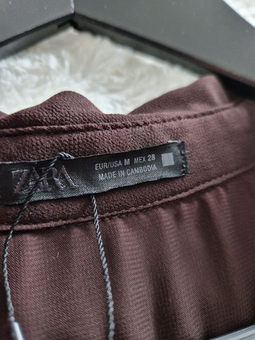 Zara sukienka plisowana