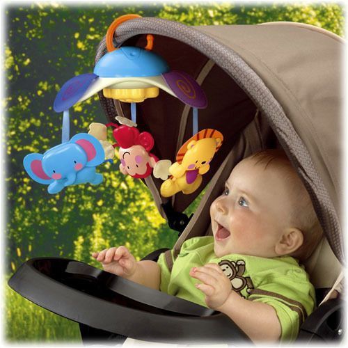 Fisher Price przenośna karuzela z pozytywką żyrafa