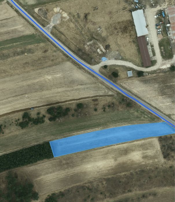 Działka inwestycyjno przemysłowa 2623m2