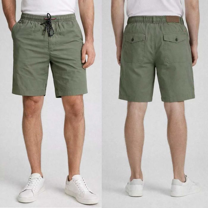 Nowe męskie spodenki Tommy Hilfiger -Brooklyn Short zieleń mundurowa oryg. rozmiar W34