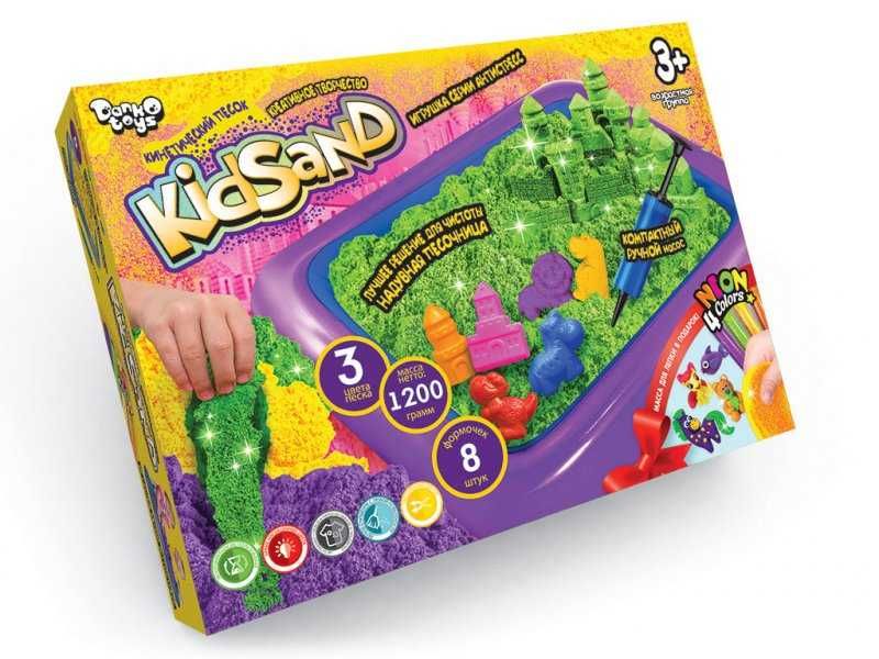 Кинетический песок с песочницей + подарок