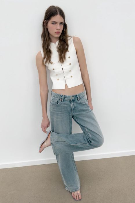 Білий топ Zara розмірXS,  XS, S, М, L