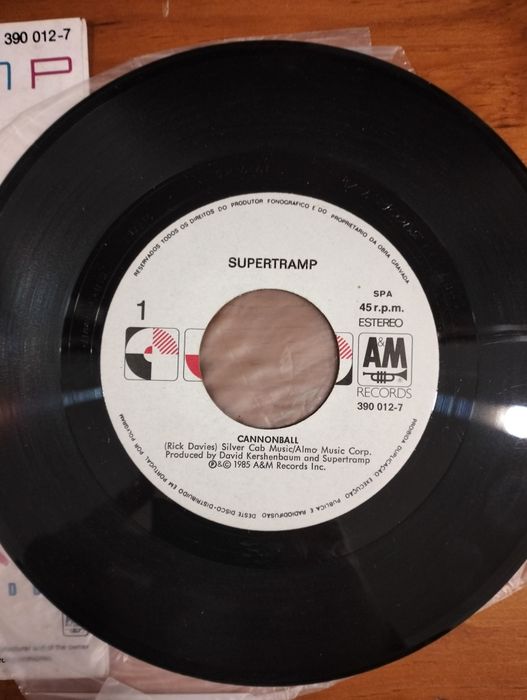Disco de vinil single Supertramp