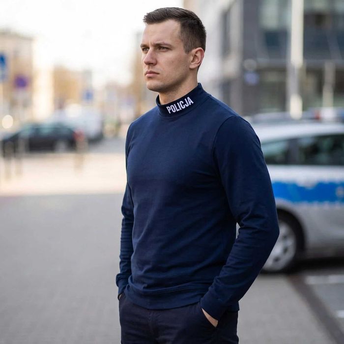 Półgolf policyjny granatowy