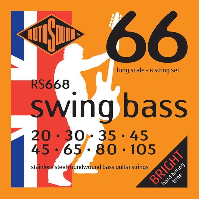 Rotosound RS668  20-105 – struny do gitary basowej 8-strunowej