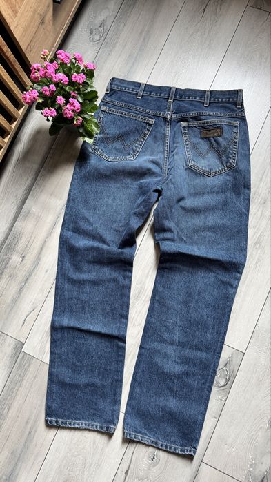 Spodnie Wrangler W34 L32 TEXAS męskie jeansy granatowe