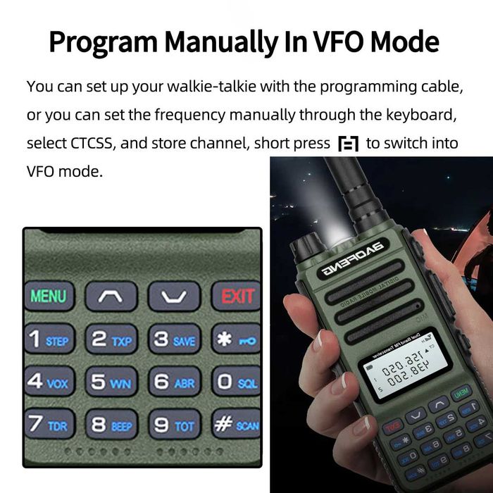 Walkie-Talkie Baofeng UV-13 PRO 10W Dual Band Carregamento USB-C *NOVO