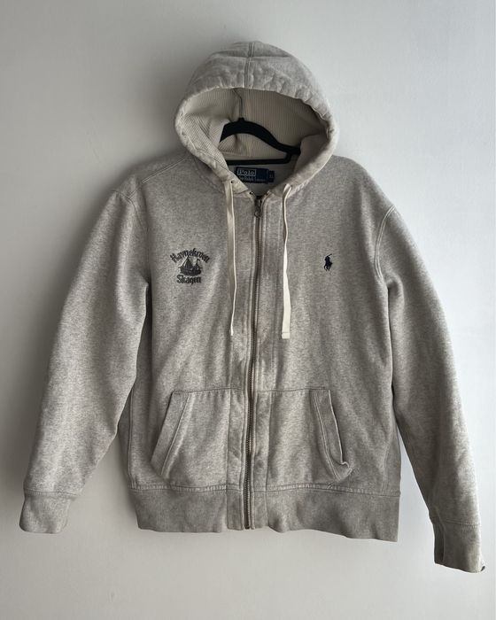 Szara bluza z kapturem Polo Ralph Lauren Zip-up Hoodie