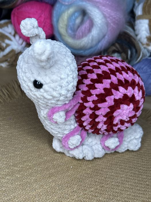 Ślimak maskotka rękodzieło handmade