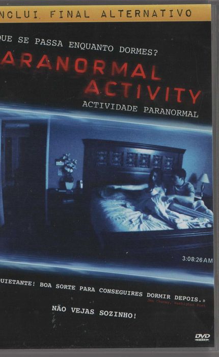 Dvd Actividade Paranormal - terror - com final alternativo