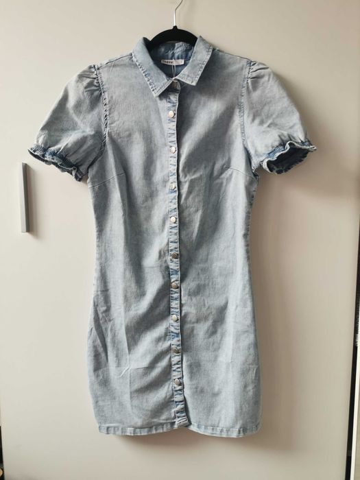 Cropp mini jeansowa sukienka wiosna 38 M