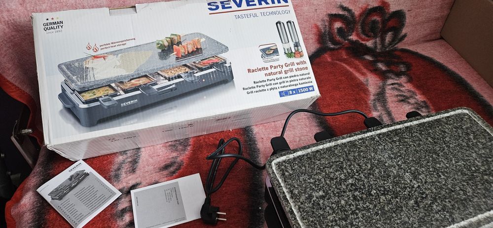 Grill elektryczny z płytą kamienną. Severin