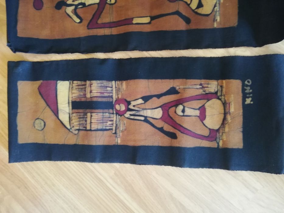 3 telas/batiques africanos