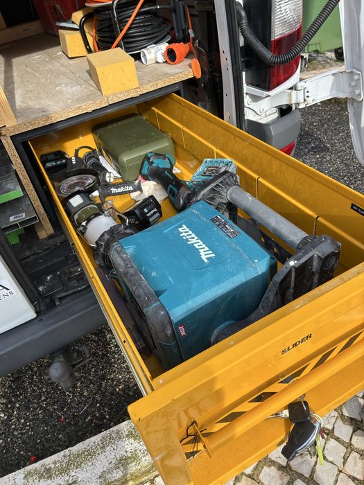 RARO Cofre anti roubo aço reforçado P/ carrinha C/gaveta deslizante