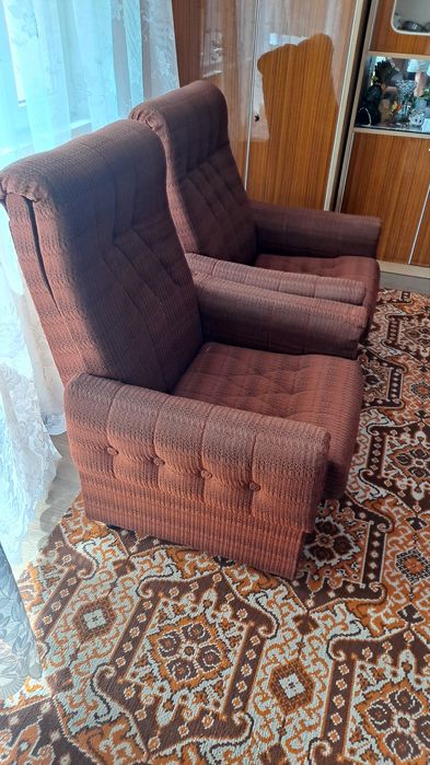 Fotele tapicerowane  PRL