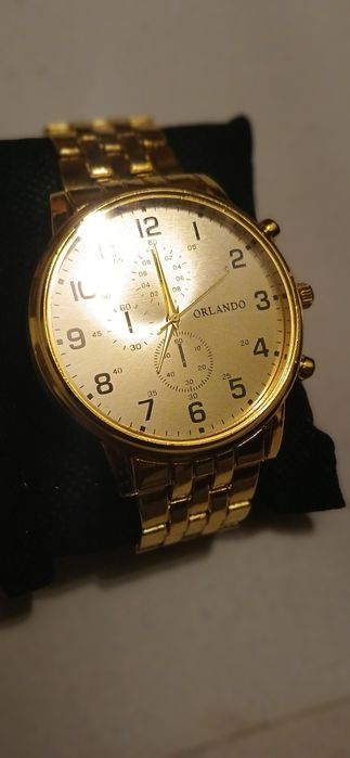 Pozłacany zegarek Orlando
