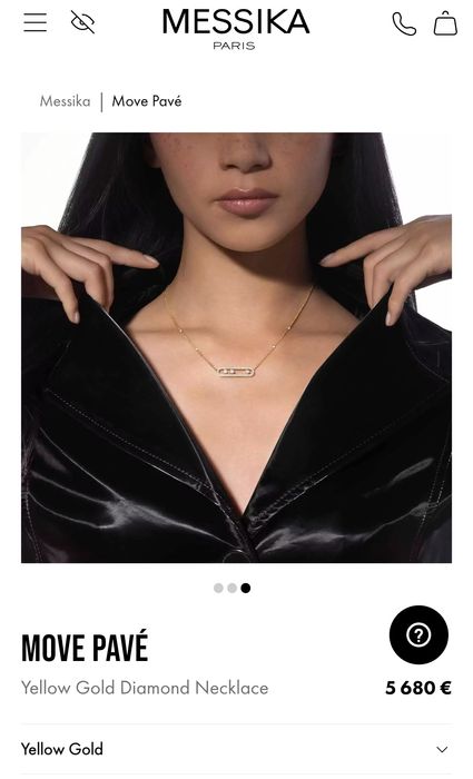 Колье Messika Move pavé hoop